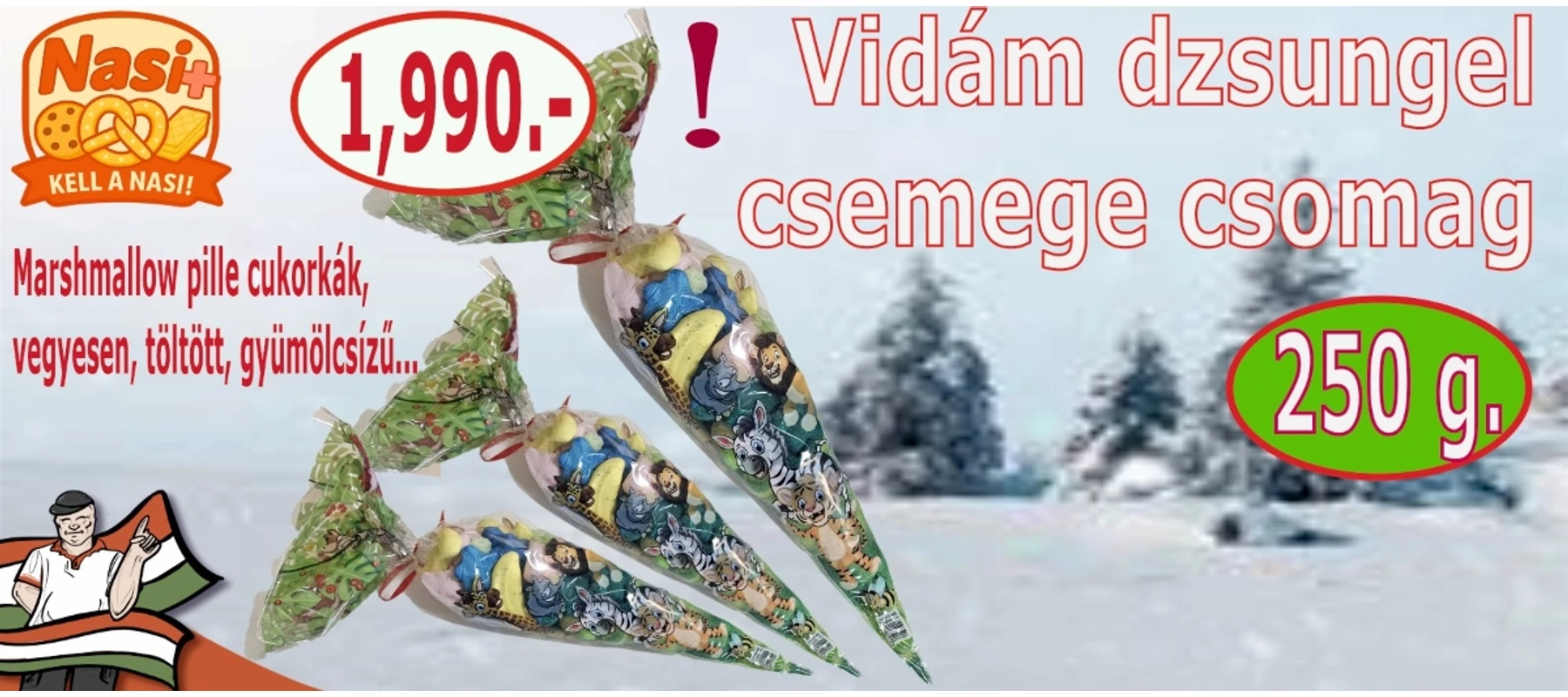 Vidám dzsungel csemege 250 g
