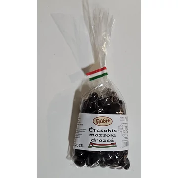 Étcsokoládés mazsola drazsé 100 g.