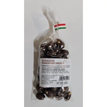 Étcsokoládés földimogyoró drazsé 100 g.