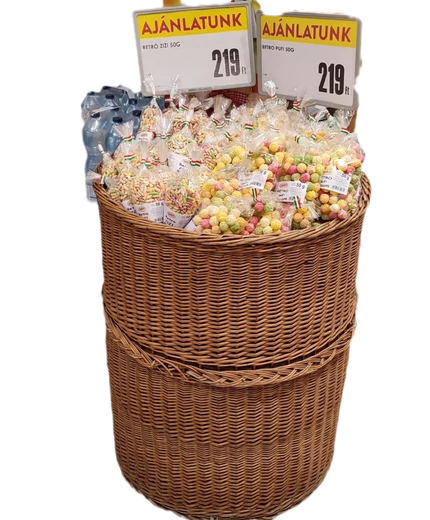 óriás kosár - berendezve