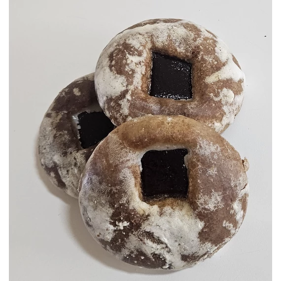 lekvárral töltött mézes puszedli