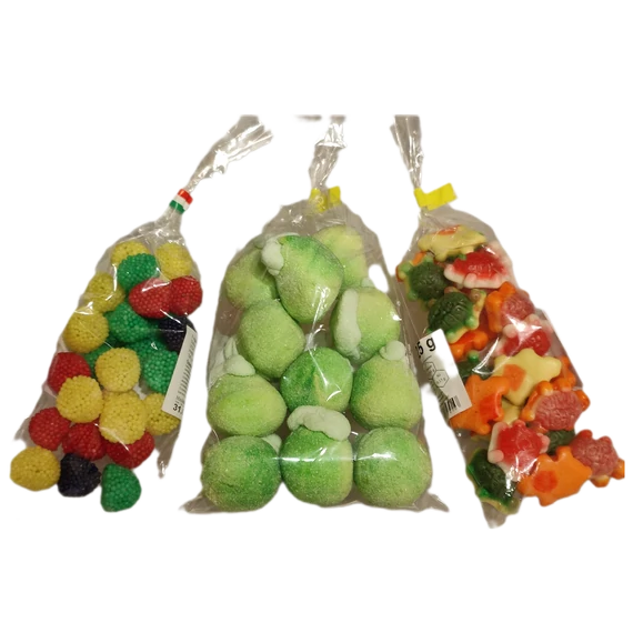 Spanyol gumicukrok - forma több féle 300 g.
