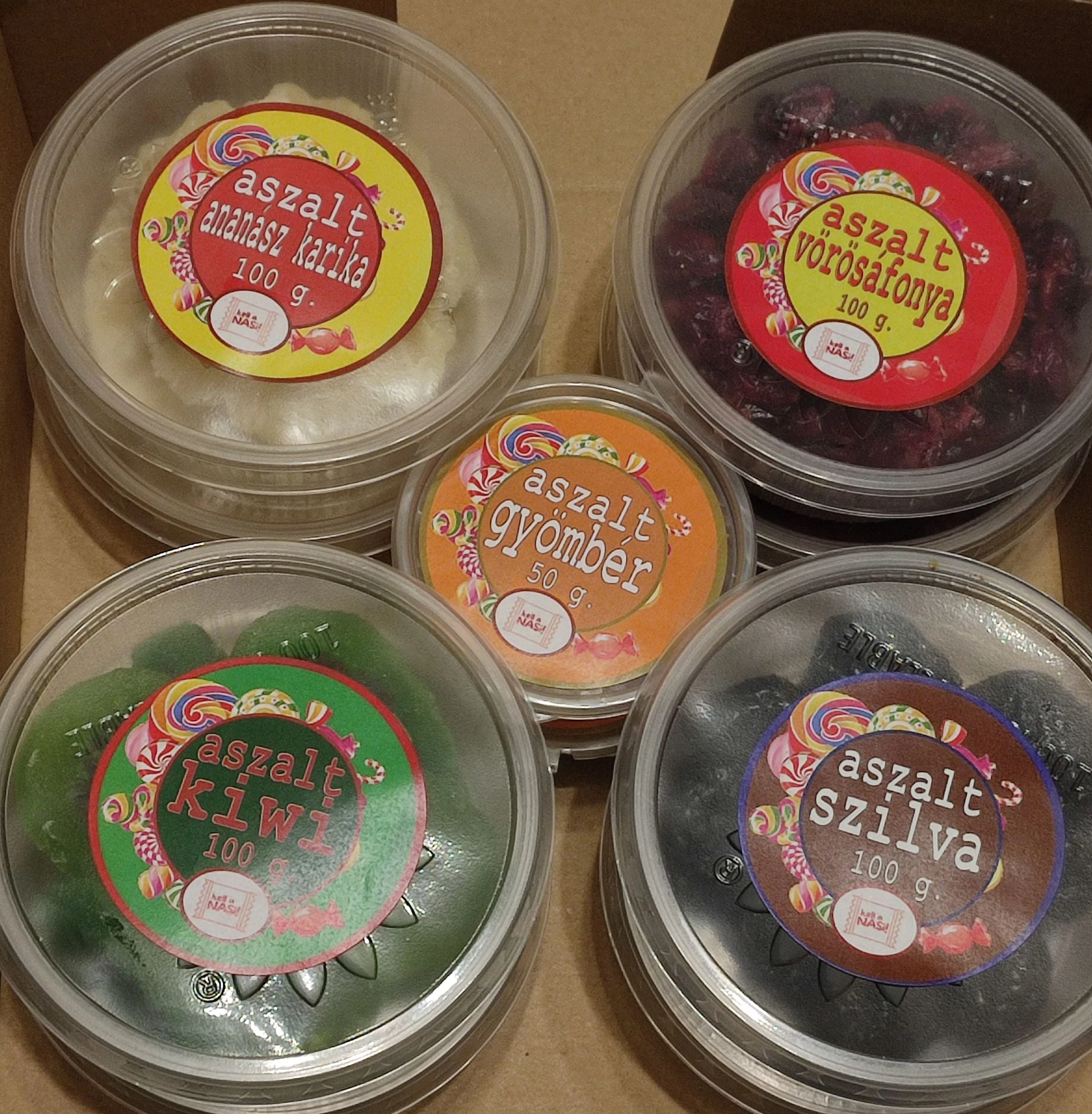 Aszalt nasi-box - 5 féle aszalt gyümölccsel 900 g.