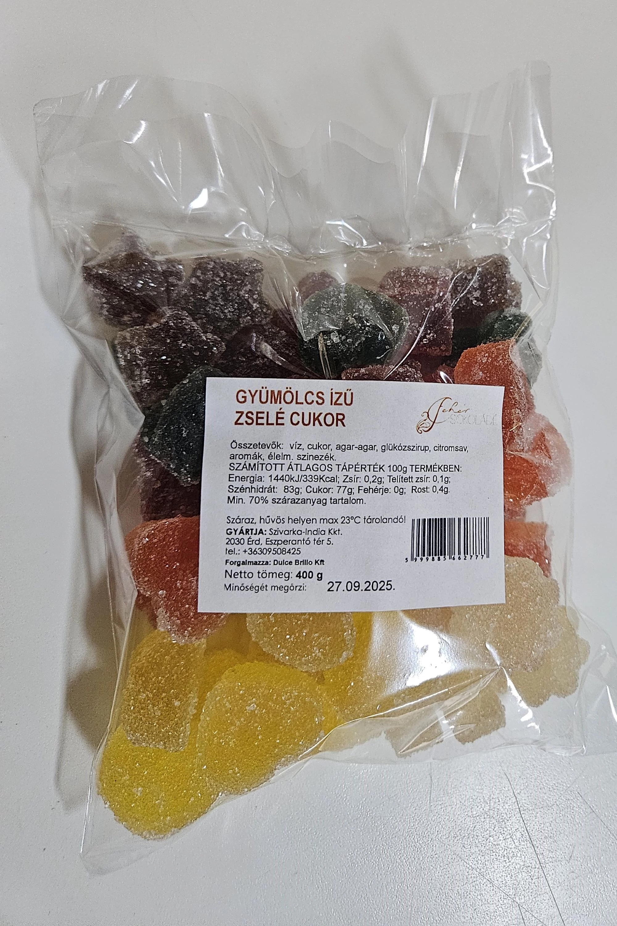 Retro zselécukorka (házi) - csomagban (több íz) XXL 400 g.